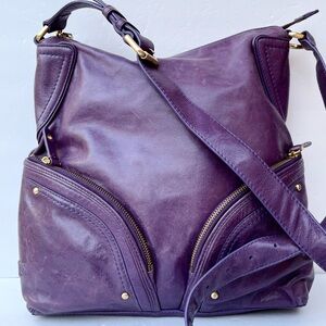 Purple Leather Cole Haan Crossbody